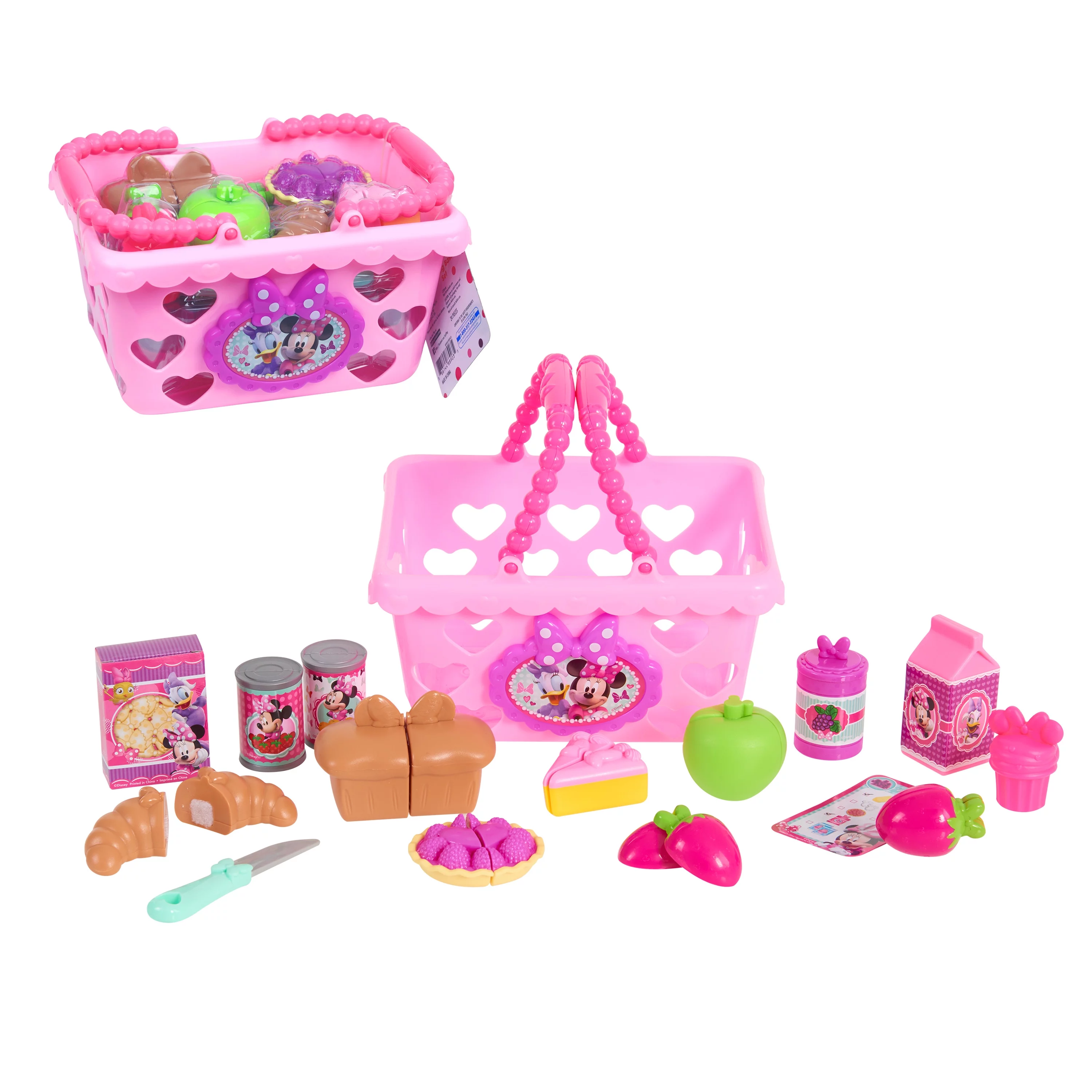 Minnie Bow-Tique Bowtastic Shopping Basket Set, Kids Toys for Ages 3 Up, Gifts and Presents