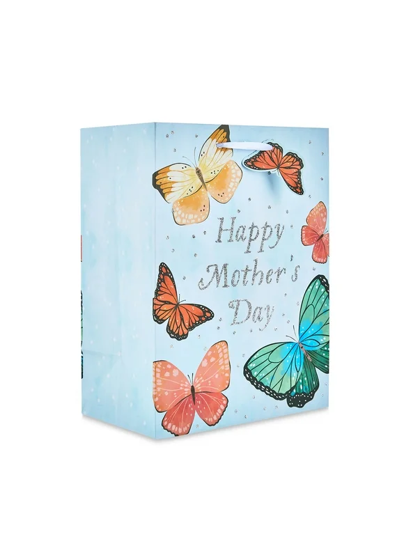 Mother's Day Multicolor Whimsical Butterfly Gift Bag by Way To Celebrate