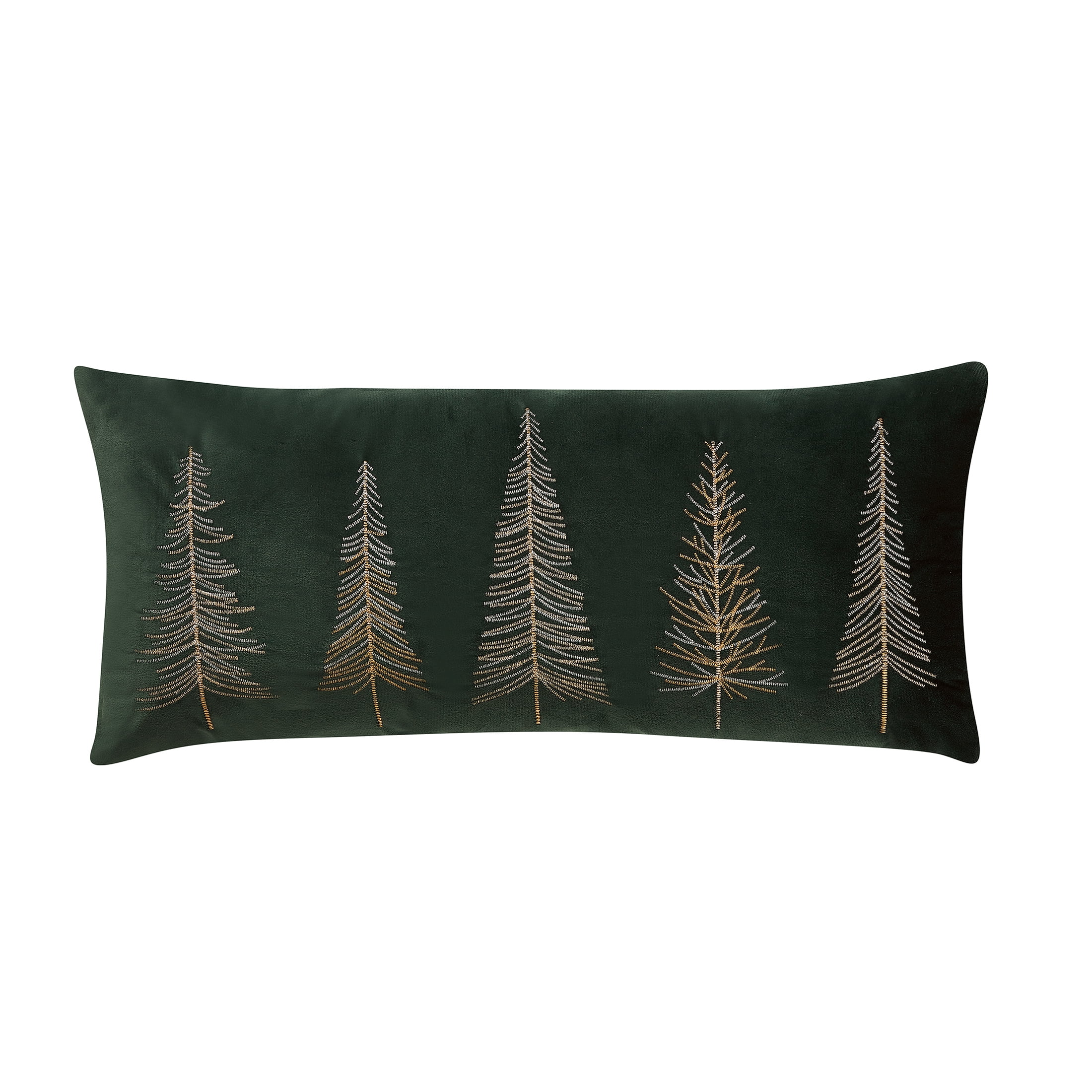 My Texas House Holiday Tree 12" x 28" Green Velvet Decorative Pillow Cover