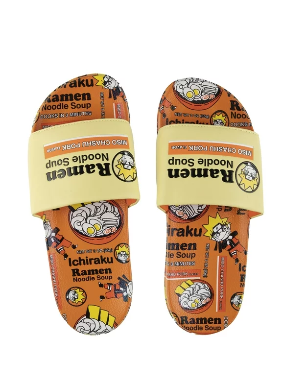 Naruto Men's Ramen Sport Slide Sandals