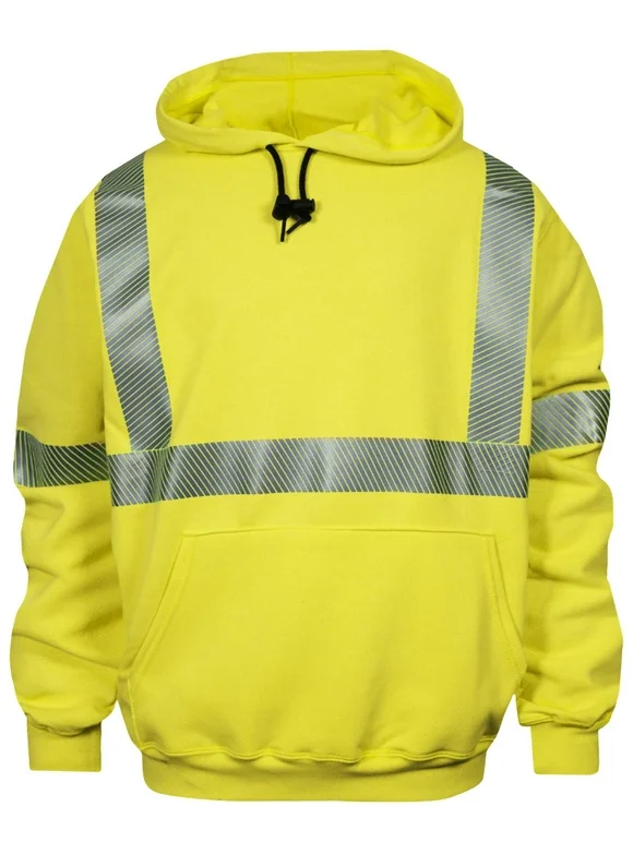 National Safety Apparel Men's Hi-Vis Fr Vizabletype R Class 3 Base Layer Work Bright Yellow X-Large Tall