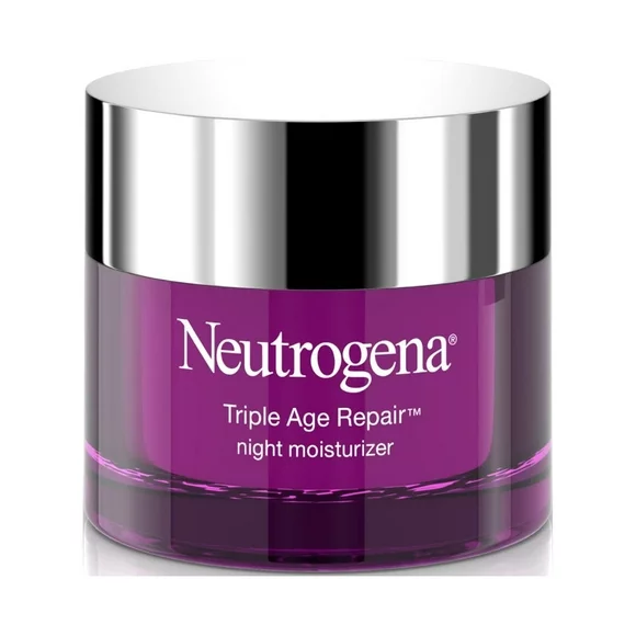 Neutrogena Triple Age Repair Anti-Aging Night Face Moisturizer, 1.7 oz