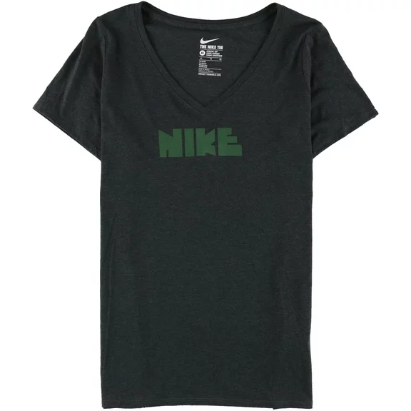Nike Womens Logo Graphic T-Shirt, Grey, Medium