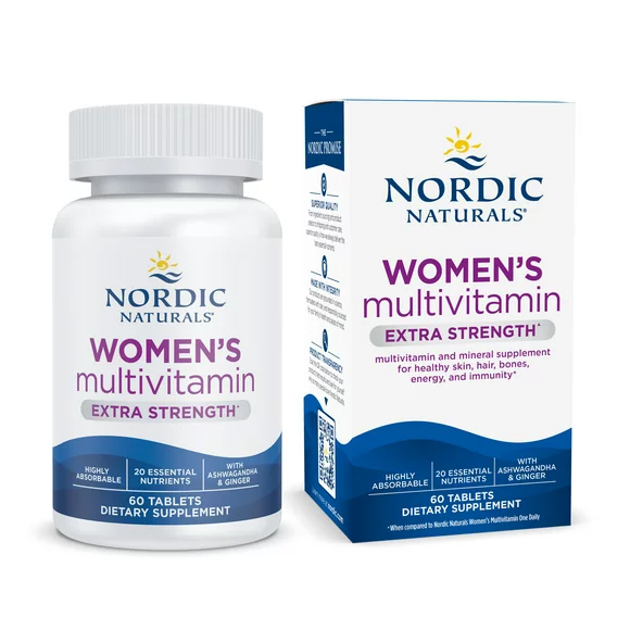 Nordic Naturals Women’s Multivitamin Extra Strength, Unflavored - 60 Count