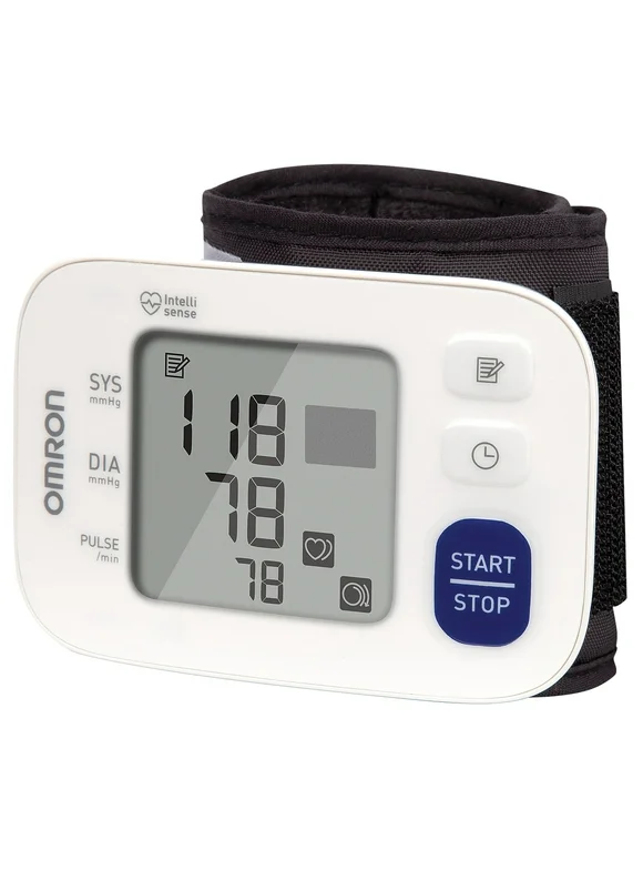 OMRON 3 Series Wrist Blood Pressure Monitor (BP6100), Portable Wrist Monitor, Digital Blood Pressure Machine, Stores Up To 60 Readings