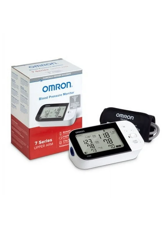 OMRON 7 Series Blood Pressure Monitor (BP7350), Upper Arm Cuff, Digital Bluetooth Blood Pressure Machine, Stores Up to 120 Readings for Two Users (60 readings each)