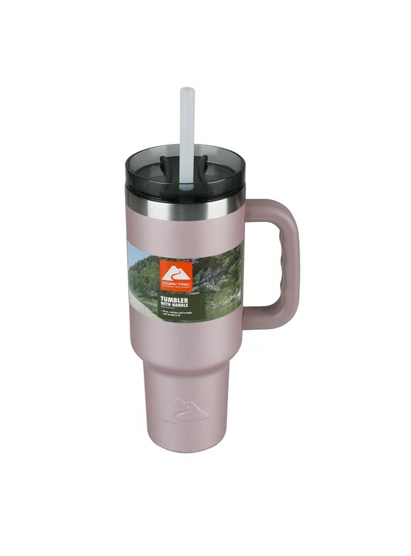 Ozark Trail 40 oz Vacuum Insulated Stainless Steel Tumbler Rose Gold