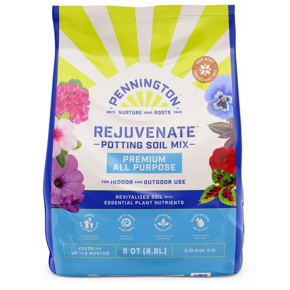 Pennington Rejuvenate Premium All Purpose Potting Soil Mix, 8 qt.
