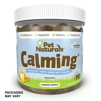 Pet Naturals Calming for Dogs, Anxiety Support Supplement, 90 Bite-Sized Chews