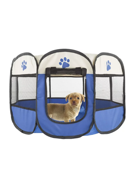 Pop-Up Puppy Playpen and Cat Tent- Portable Pet Playpen for Dogs and Cats by Petmaker