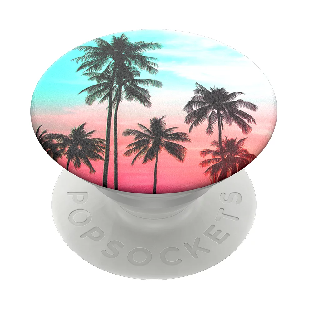 PopSockets Grip with Swappable Top for Cell Phones, PopGrip Tropical Sunset