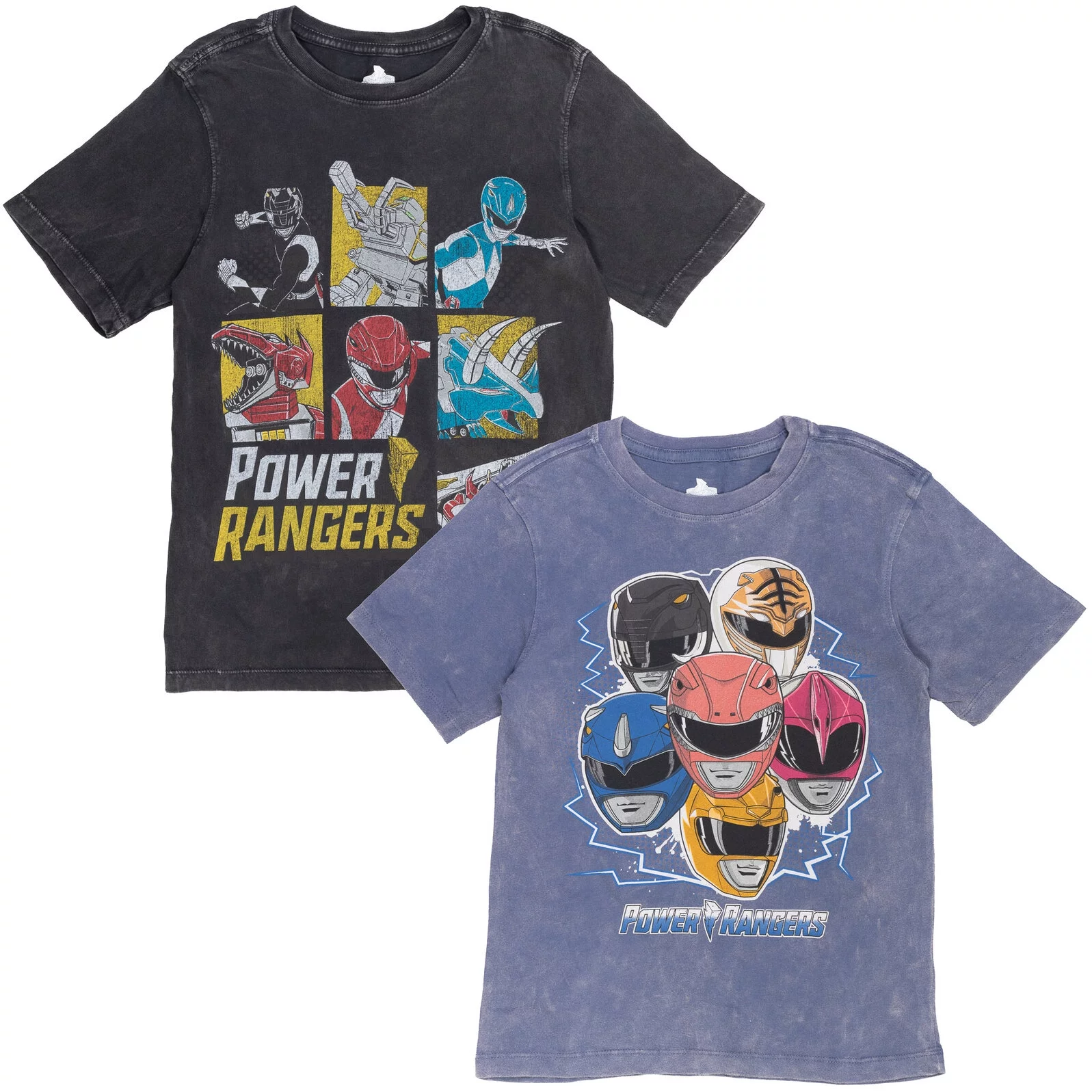 Power Rangers Big Boys 2 Pack T-Shirts Little Kid to Big