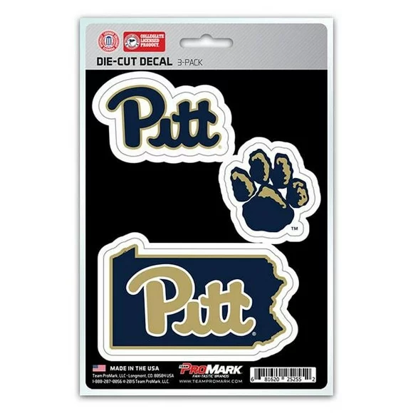 Pro Mark DST3U055 Pittsburgh Decal - Pack of 3