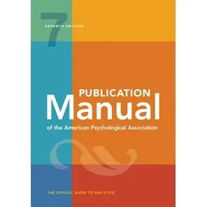 Publication Manual of the American Psychological Association : 7th Edition, 2020 Copyright