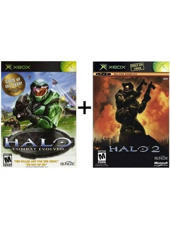 Restored Halo 1 And Halo 2 Bundle Xbox And Compatible For Xbox 360 (Refurbished)