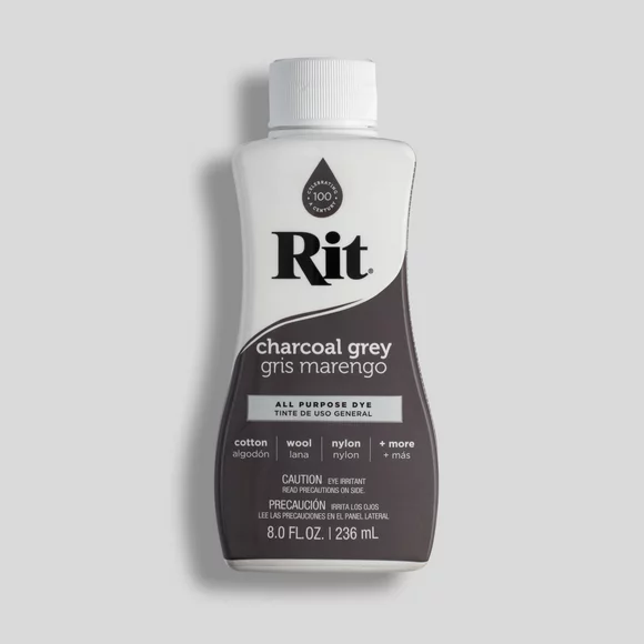 Rit All Purpose Liquid Dye, Charcoal Grey 8 fl oz
