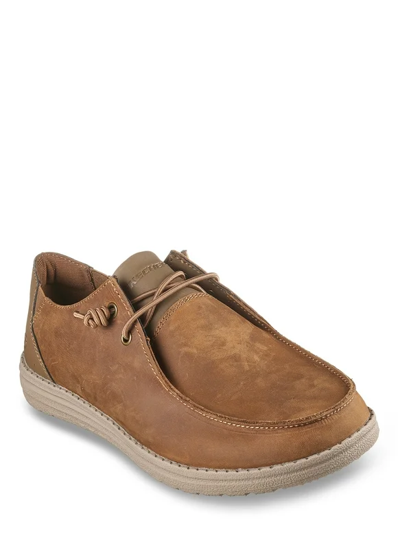 Skechers Men's Melson Ramilo Relaxed Fit Leather Moc Toe
