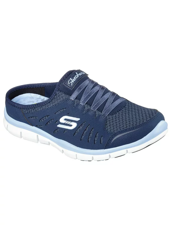 Skechers Sport Women's Gratis No Limits Fashion Sneaker,Navy/Light Blue,9.5 M US