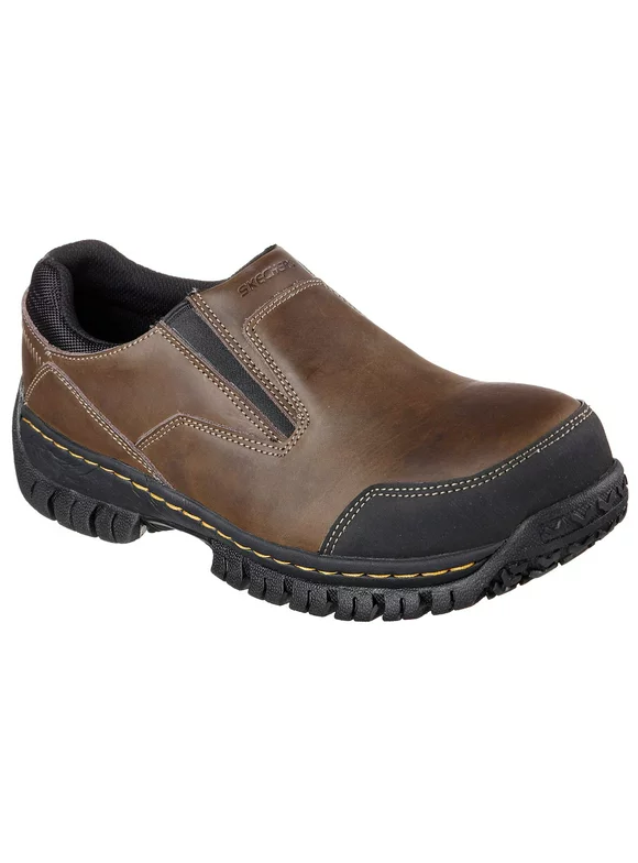 Skechers Work Men's Hartan Double Gore Steel Toe Safety Work Shoes - Wide Available