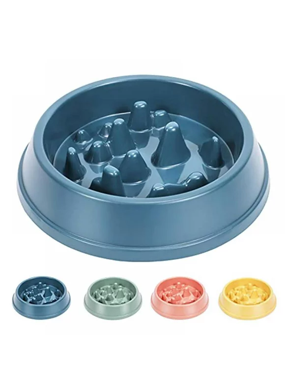 Slow Feeder Bowl, Non-Slip Puzzle Bowl for Cats and Dogs-Anti-swallowing pet Slow Food Feeder-Interactive Expansion Check Bowl for Cats and Dogs-Durable and Healthy Design for preventing Choking