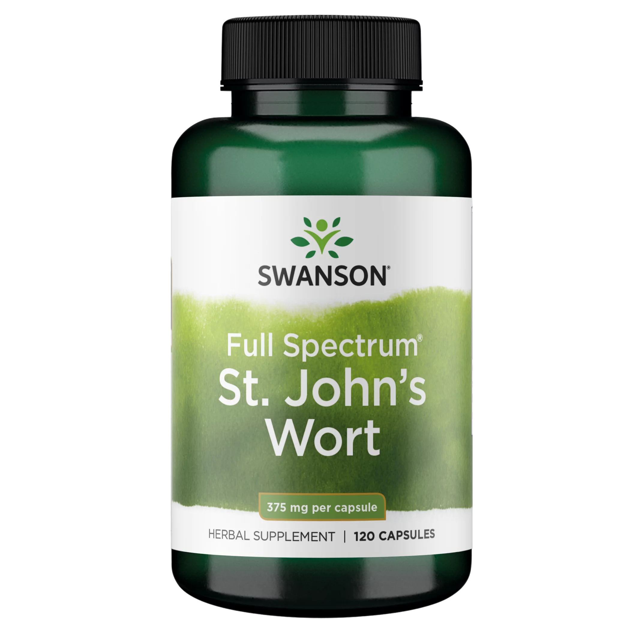 Swanson St. John's Wort (Aerial Parts) Capsules, 375 mg, 120 Count
