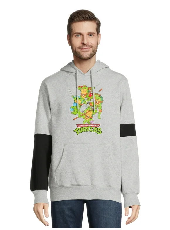 Teenage Mutant Ninja Turtles Men’s & Big Men’s Graphic Hooded Sweatshirt, Sizes XS-3XL
