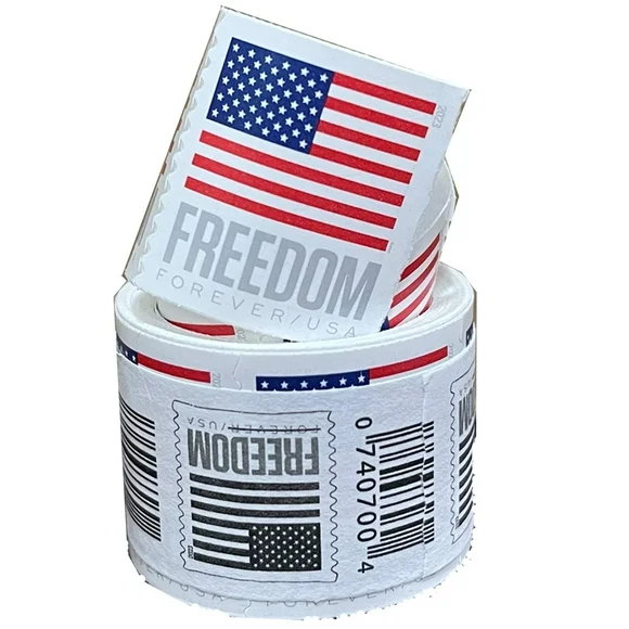 U.S. Flag 1 Roll of 100 USPS Forever First Class Postage Stamps Billowing Stars & Stripes Celebrating Patriotism