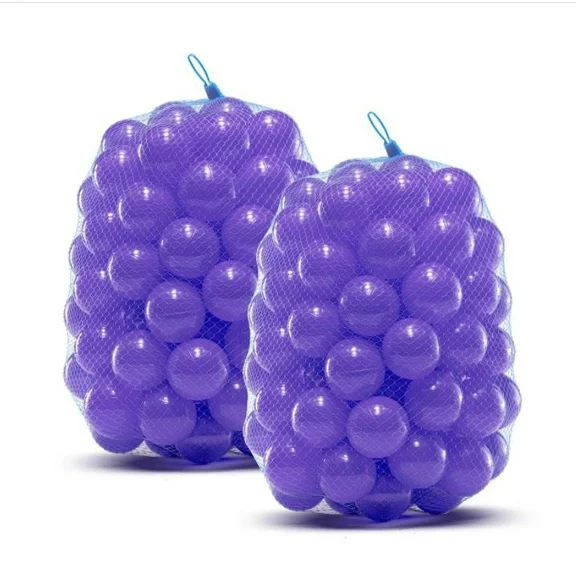 Upper Bounce Crush Proof Plastic Trampoline Pit Balls 200 Pack - Purple