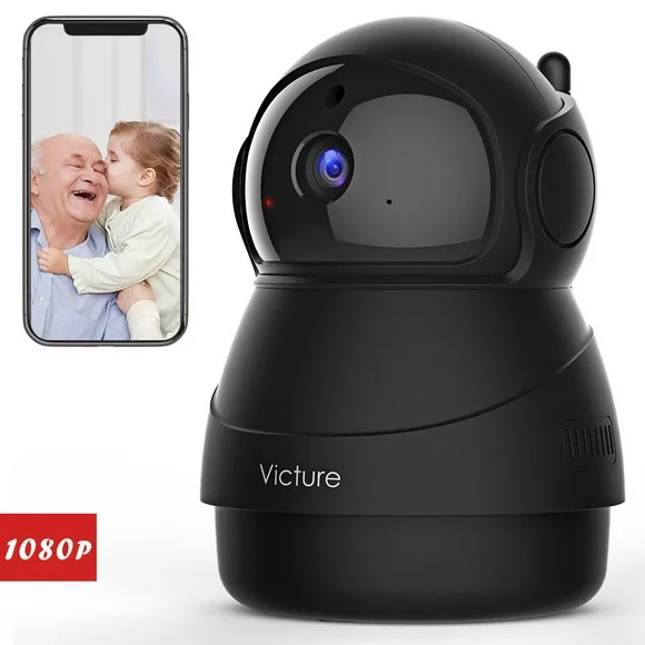 Victure PC540B 1080P WiFi Baby Monitor,WiFi Home Security Camera With Sound Alarm,Night Vision,SD Card&Cloud Storage