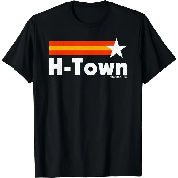 Vintage Distressed H-Town Houston Texas Strong Retro Houston T-Shirt