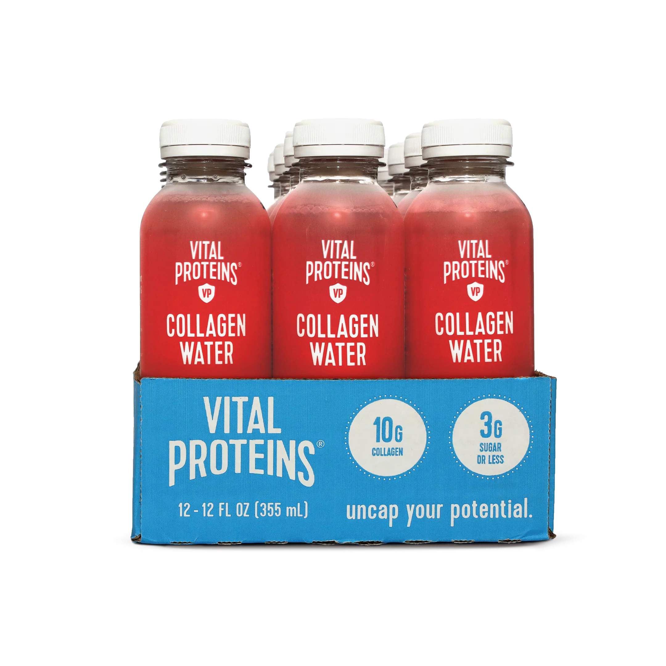 Vital Proteins, Collagen Water, Strawberry Lemon, 12. oz, 12 pack
