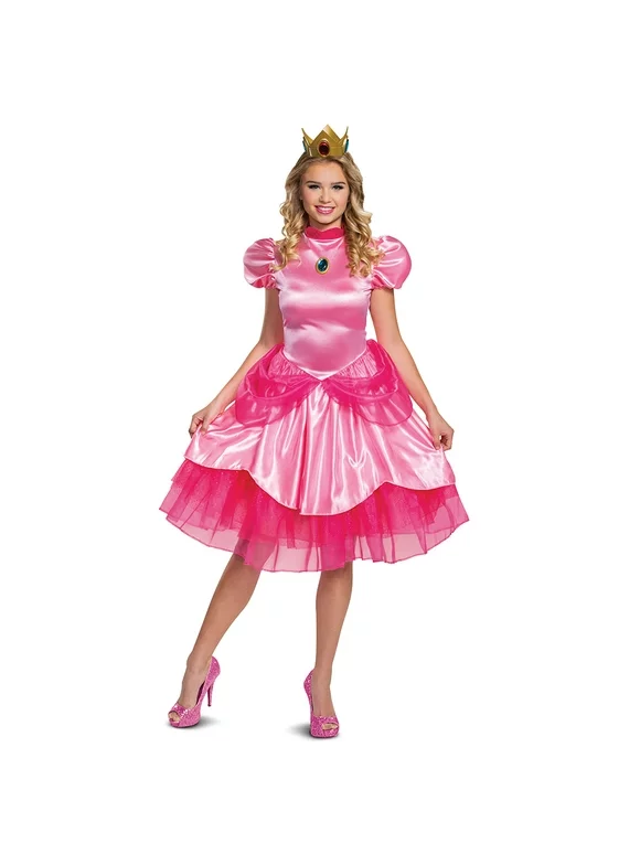 Womens Nintendo Princess Peach Costume Size Large