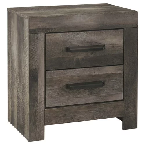 Wynnlow Two Drawer Night Stand Gray B440-92 Two Drawer Night Stand