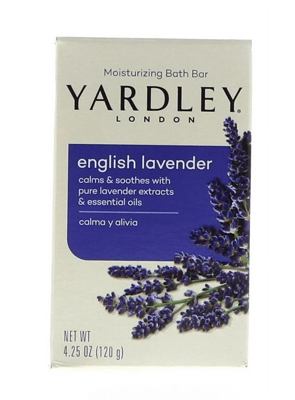 Yardley English Lavender Bath Bar, 4.25 oz 4 Pack
