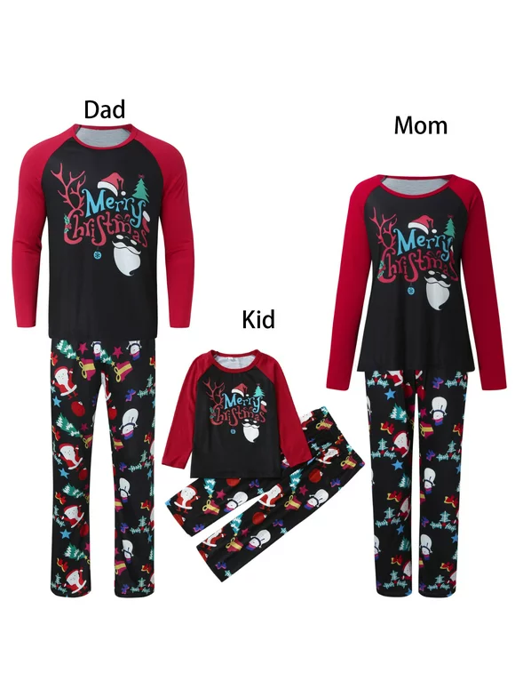 pseurrlt Family Matching Outfits Fall Matching Pajamas for Couples Family Christmas Pajamas Set Plus Size 3X