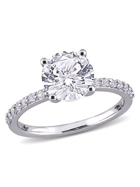 2-3/4 Carat T.G.W. Created White Sapphire 10kt Gold Engagement Ring