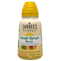 ZarBee's Naturals Cough Syrup + Mucus Reducer, Dark Honey & Lemon, 8 oz (Pack of 2)